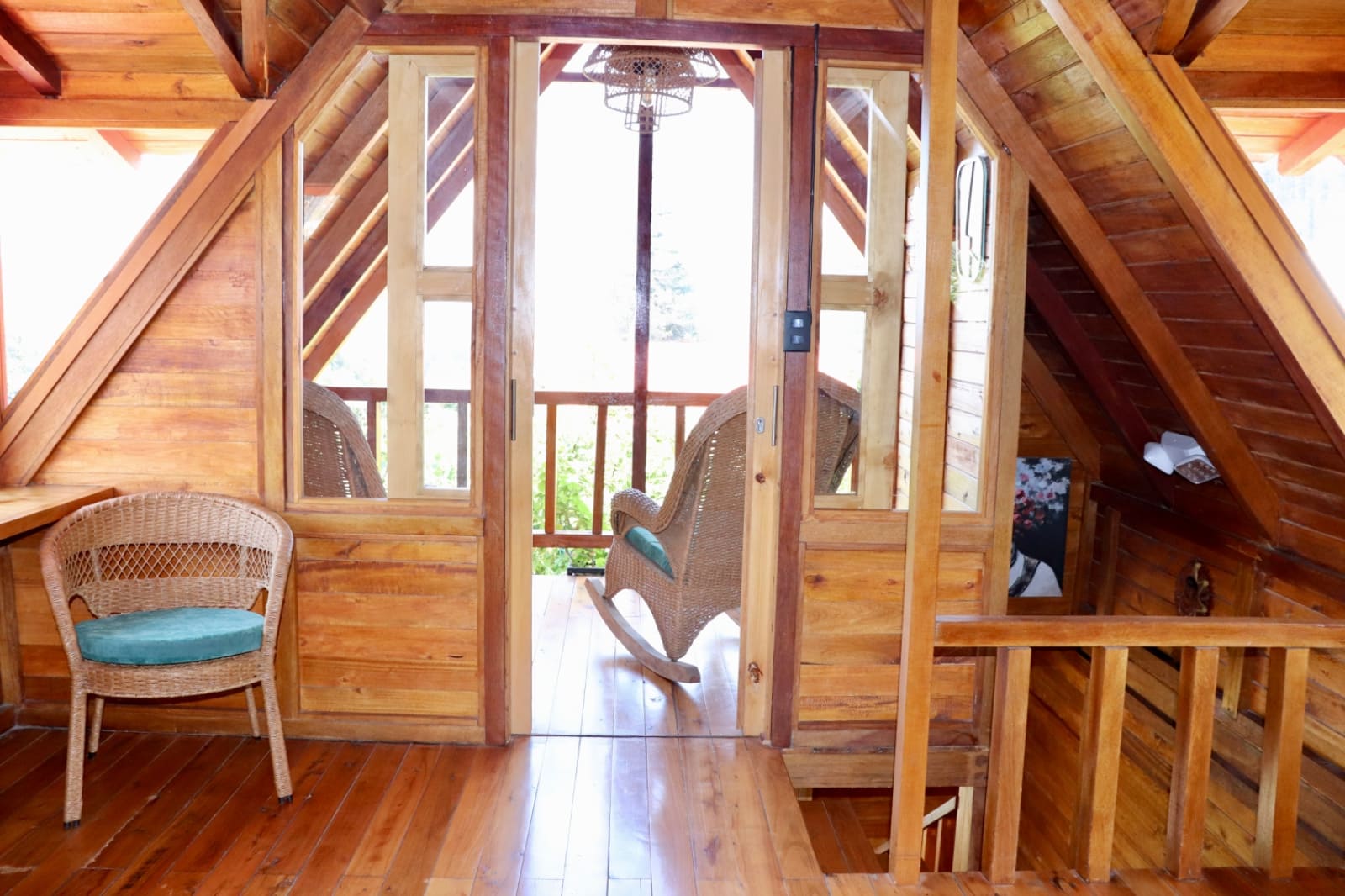 Vista hacia el balcón